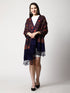 Women's Aari Embroidery Wool Stole